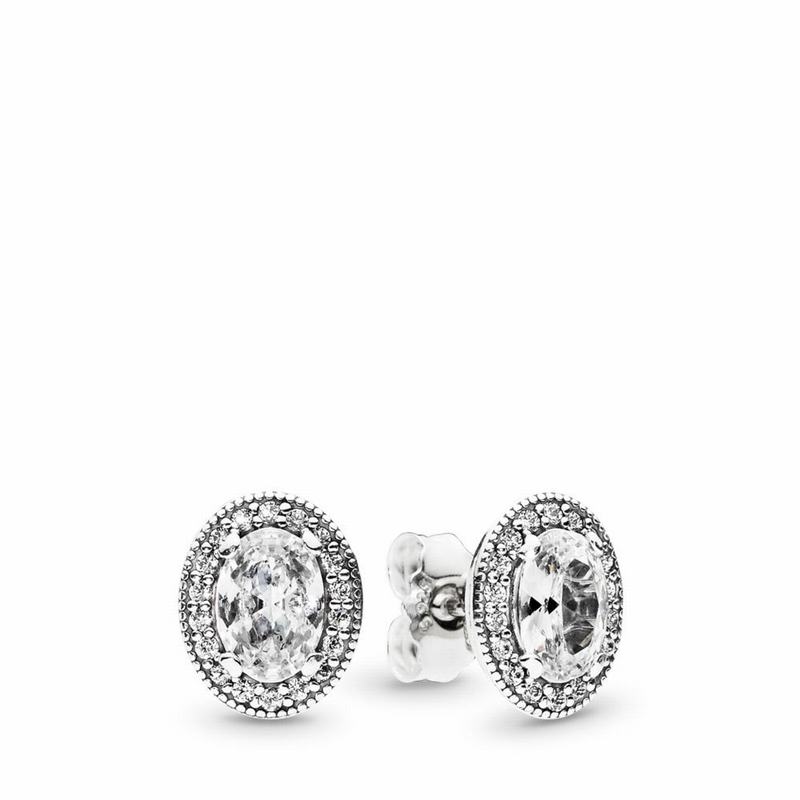 Pandora Vintage Elegance Stud Earrings Silver Egypt GT5796204